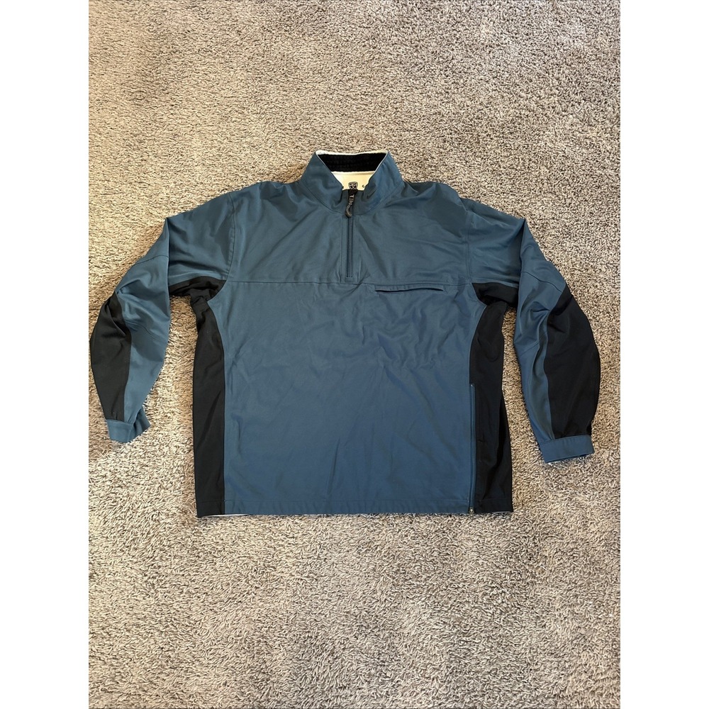 Nike Golf Jacket Men's L Large Blue Pullover Polyester Storm Fit‎